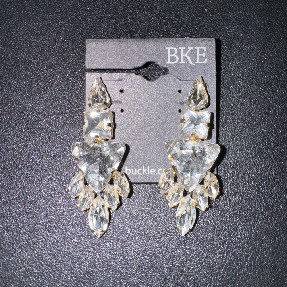 Buckle Rhinestone Earrings